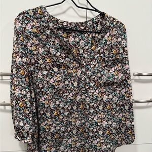 Torrid Floral Blouse - Black and Multicolor